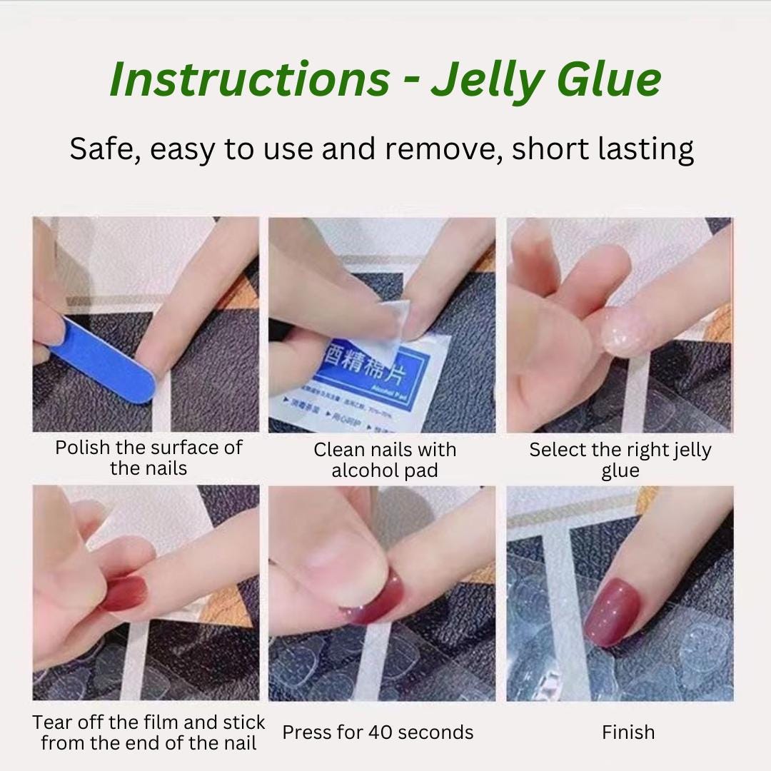 Medium Glossy Stripe Press On Nails: Multi-Color Coffin False Nails
