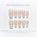 3D Ballet Press On Nails: Long Handmade Fake Nails with Glue