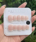 Short Almond French Tip Press On Nails